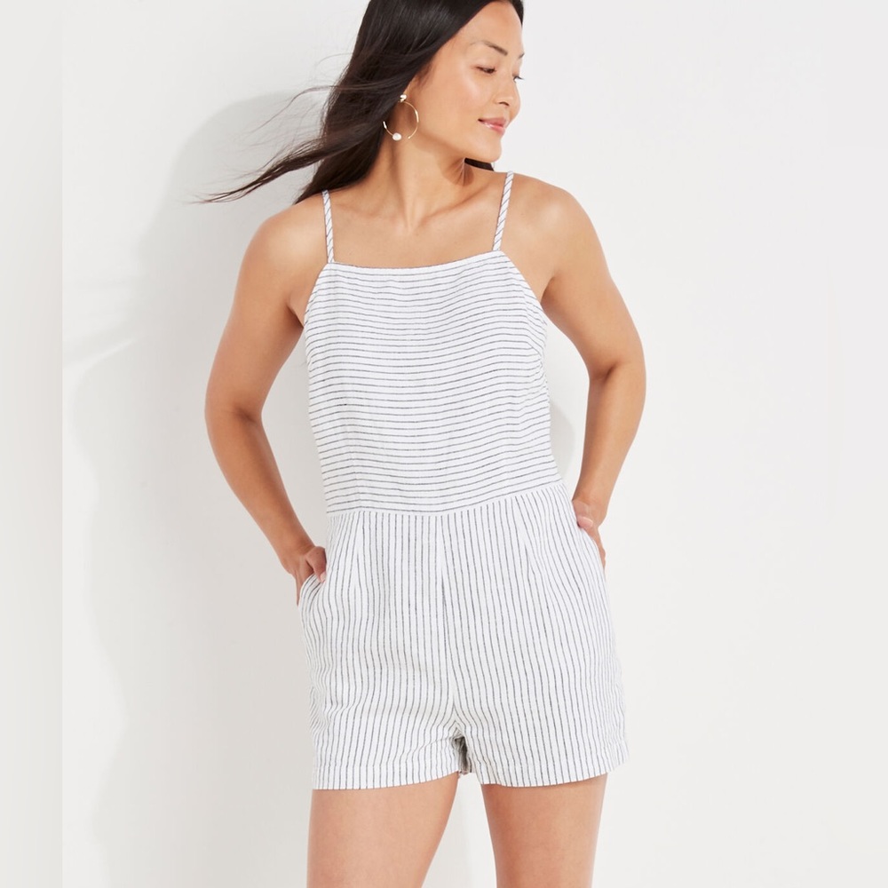 Vineyard Vines Striped Romper - Size 10
